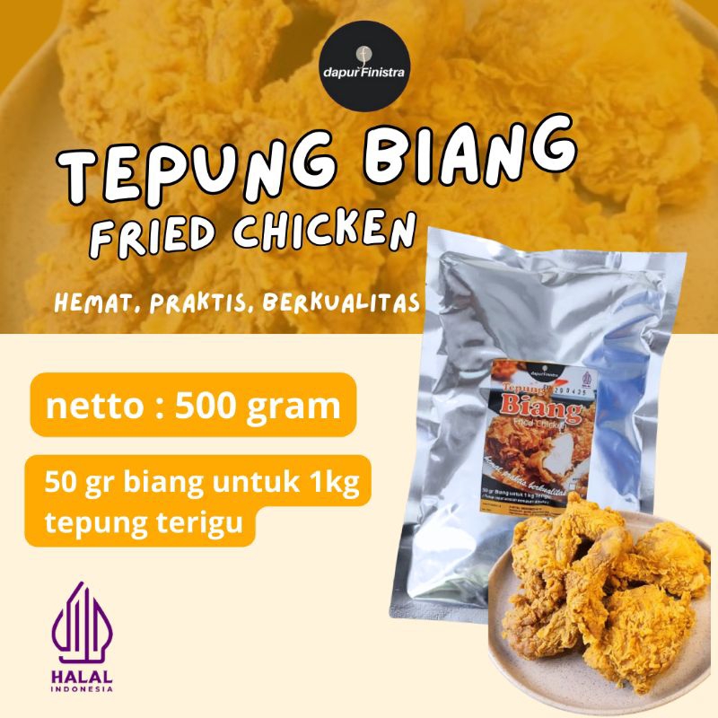 

Tepung Biang Fried Chicken Dapur Finistra || 500 gram