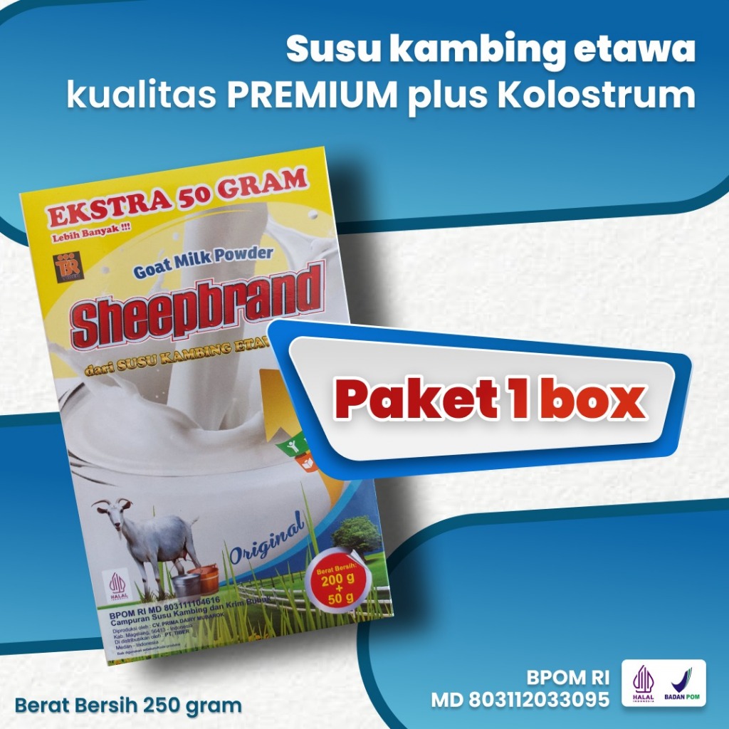

1 Box Sheepbrand Susu Etawa Kolostrum – Nutrisi Premium untuk Kesehatan Optimal dan Rasa Lezat