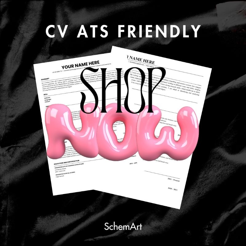 CV ATS Friendly by SchemArt | Jasa Desain CV ATS Friendly