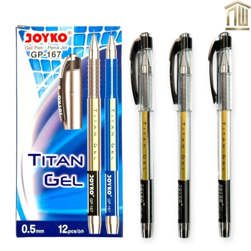 

Pulpen / Ballpoint / Pen Gell Joyko Titan GP -167 (12 Pcs)