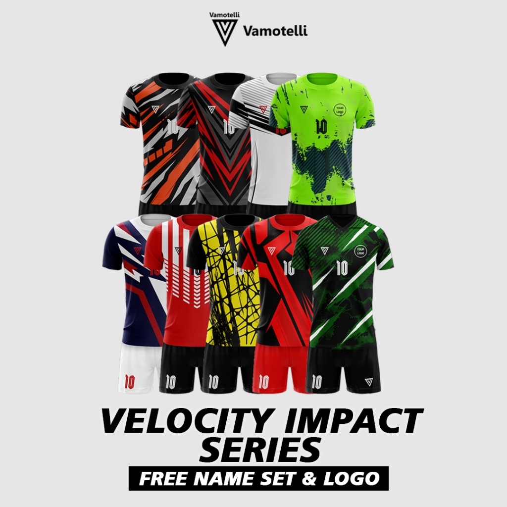 Vamotelli Jersey Bola Setelan Futsal - Dryfit Premium (Velocity Impact Series)