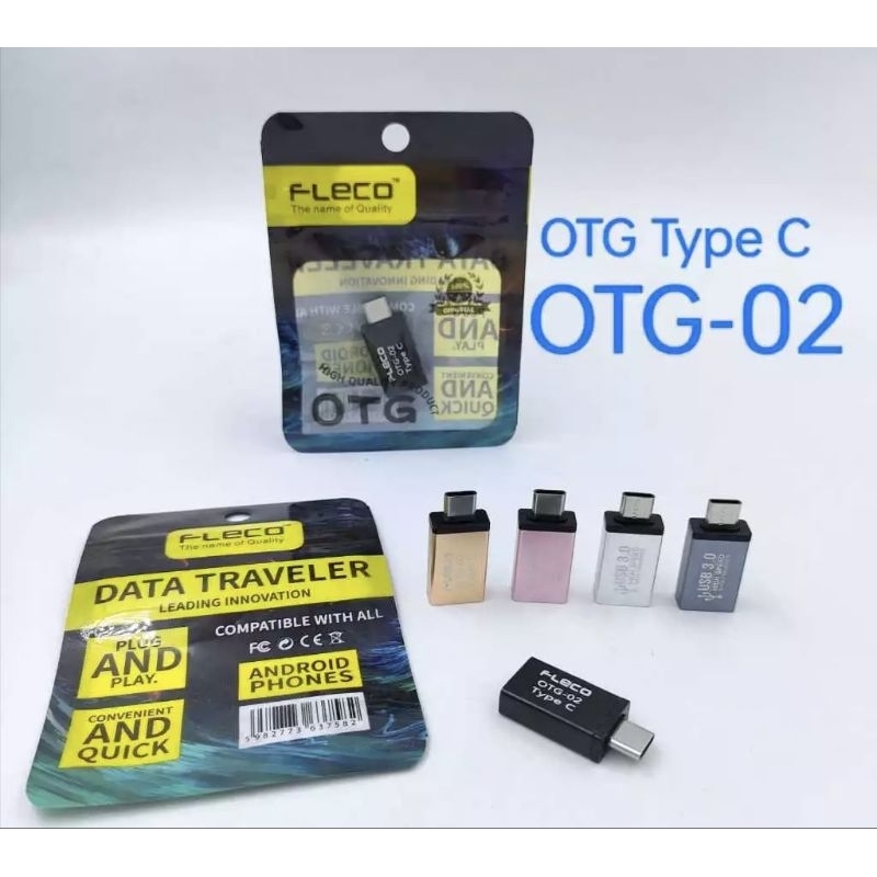 Usb OTG Tipe C OTG Fleco Tipe C Original OTG Kuda Fleco Type C OTG-02