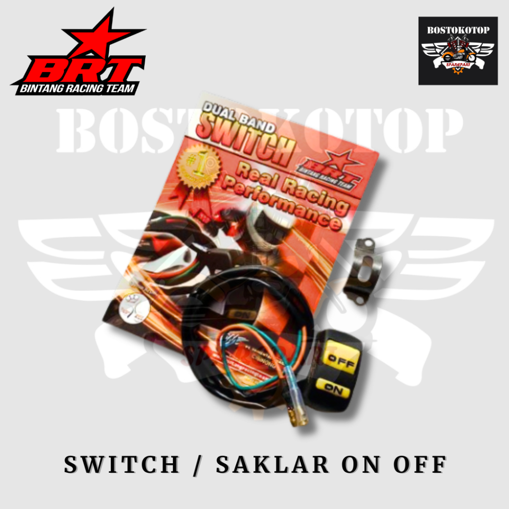 BRT Bintang Racing Team Switch Saklar On Off Dualband Universal Semua Motor Original