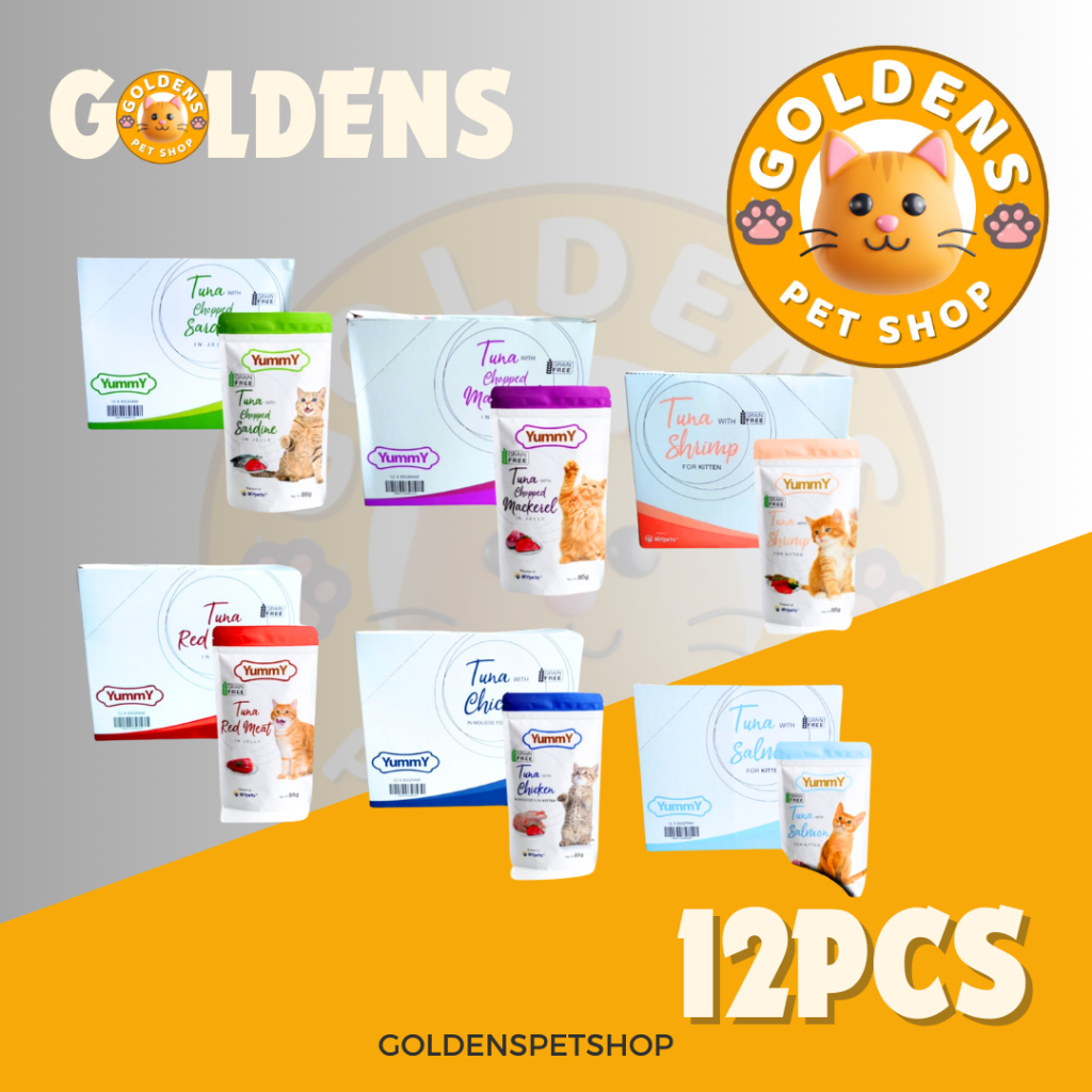 Yummy cat pouch 1 DUS ( isi 12 ) yummy cat wet food
