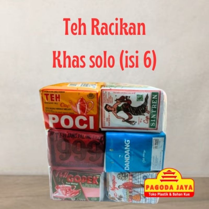 

Teh Racikan Khas Solo Isi 6 (Poci Kuning+Sintren+Teh 999+Dandang biru+Nyapu+Gopek)