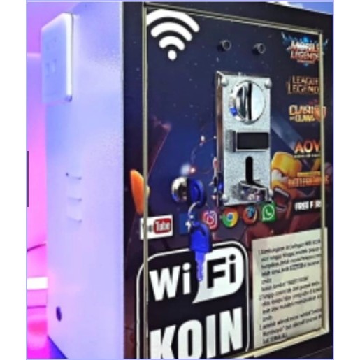 Mesin Wifi Voucher dan  Coin Koin