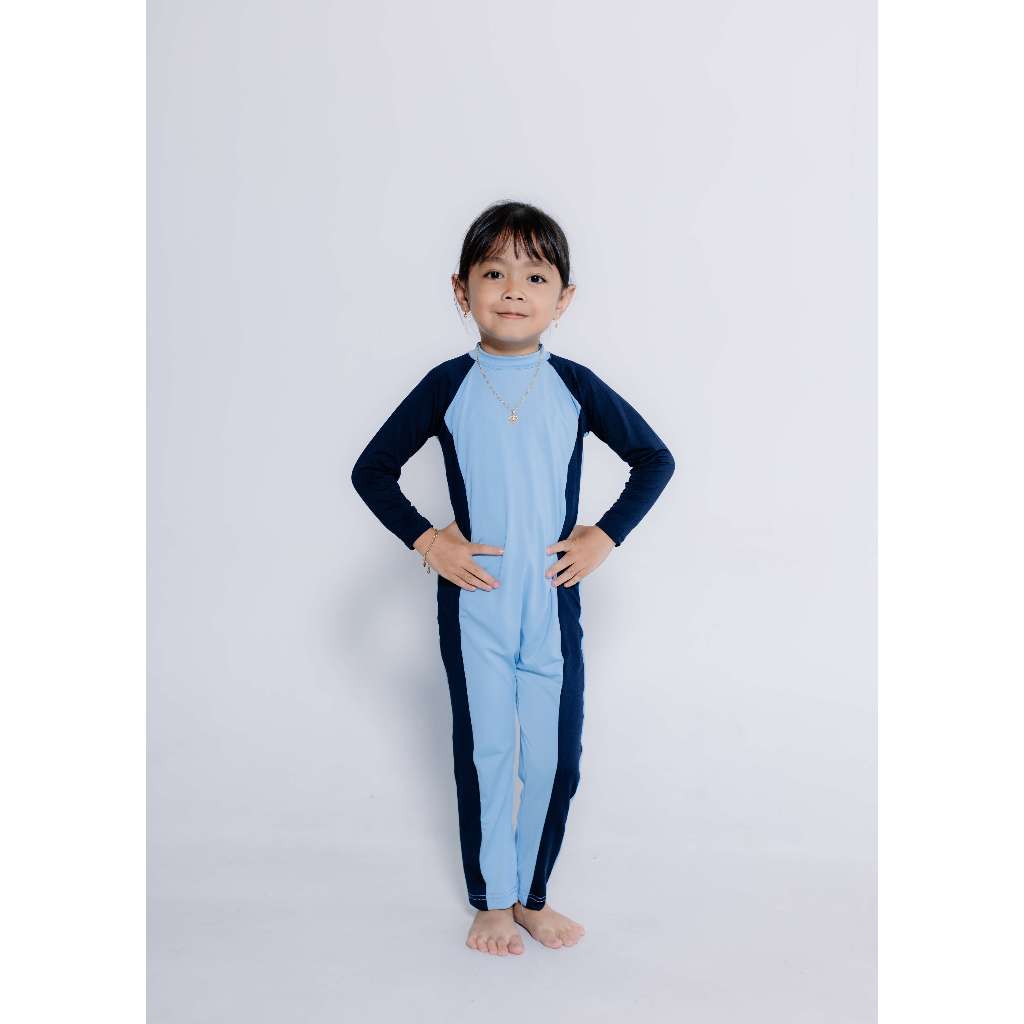 BAJU RENANG ANAK POLOS PANJANG PEREMPUAN DAN LAKI-LAKI  2-13 TH
