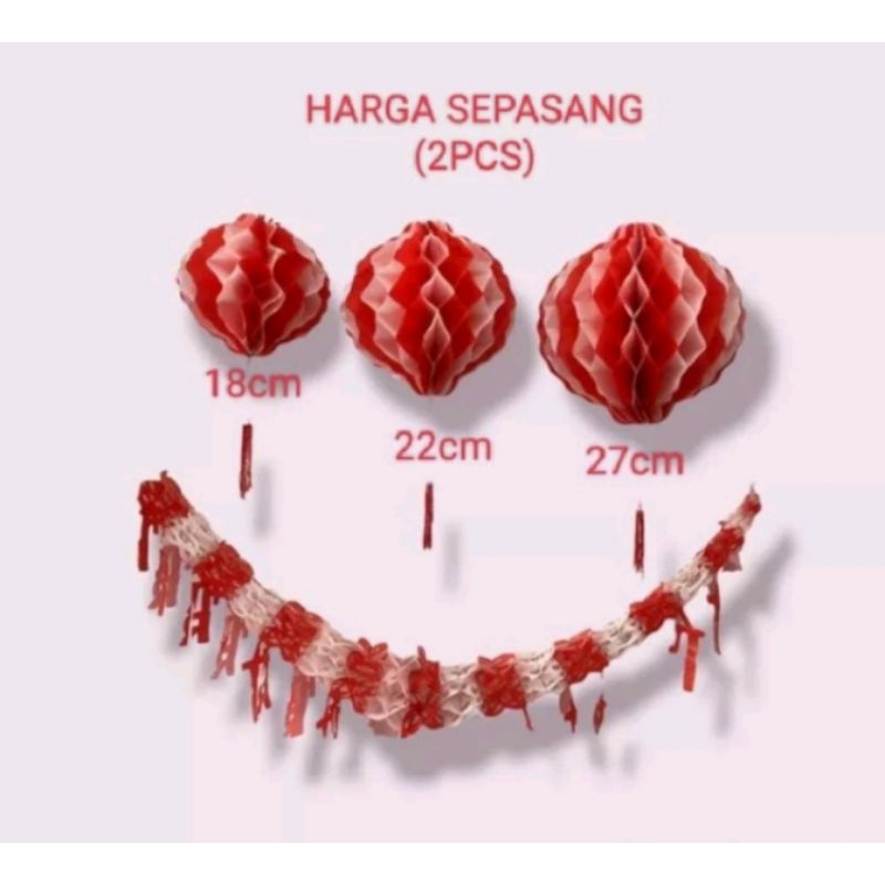 LAMPION MERAH PUTIH LAMPION 17 AGUSTUS RI