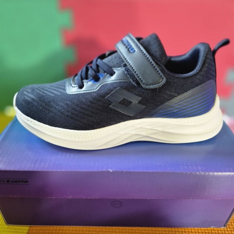 Lotto Sneakers |Sepatu Anak Lotto Warna Navy (Biru Tua) |Kids Shoes - Lotto Navy Original.