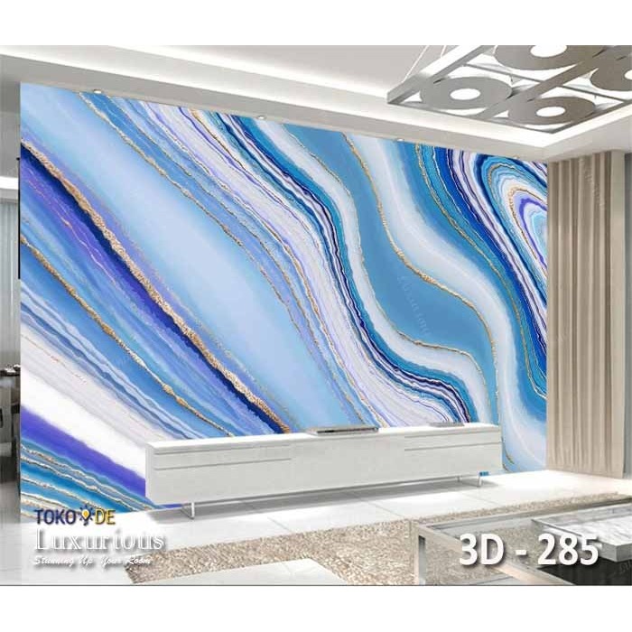 Wallpaper Custom 3D Marble Walpaper Sticker Hiasan Dinding Marmer WallStiker Granit Wallbanner Batu 