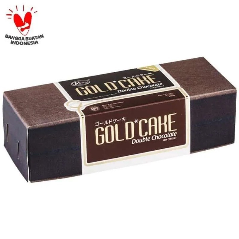 

RIOUS GOLD CAKE DOUBLE CHOCOLATE MINI 190GR ISI 9 SLICE KEIK COKLAT ALA JEPANG