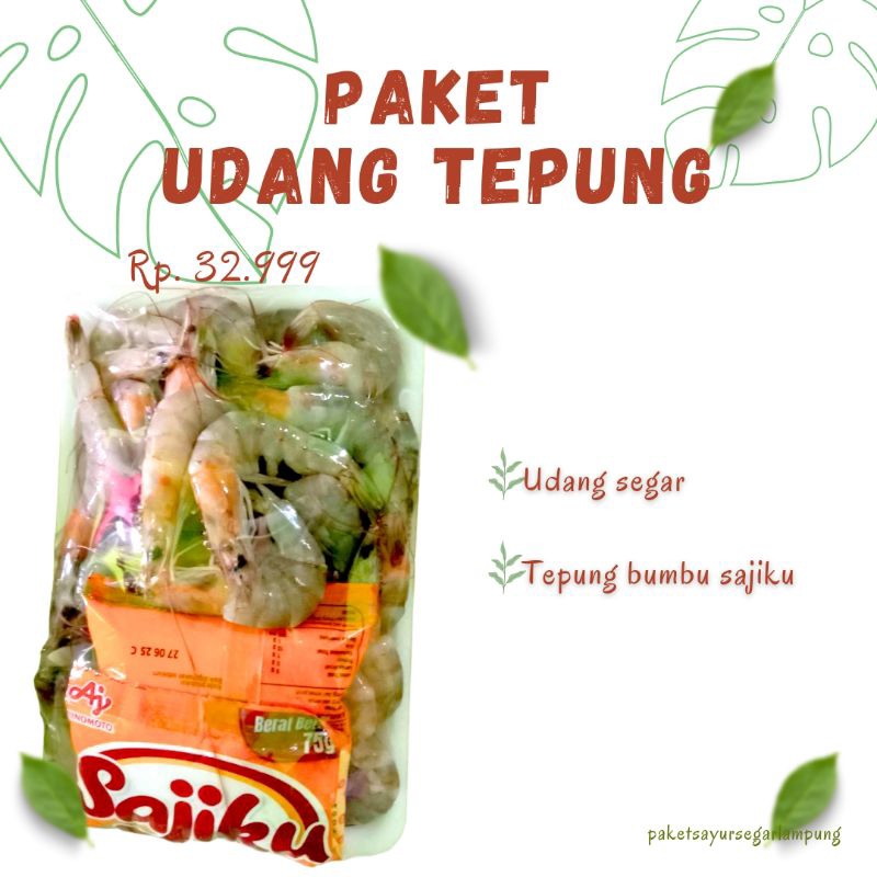 

(paket sayur) paket udang tepung