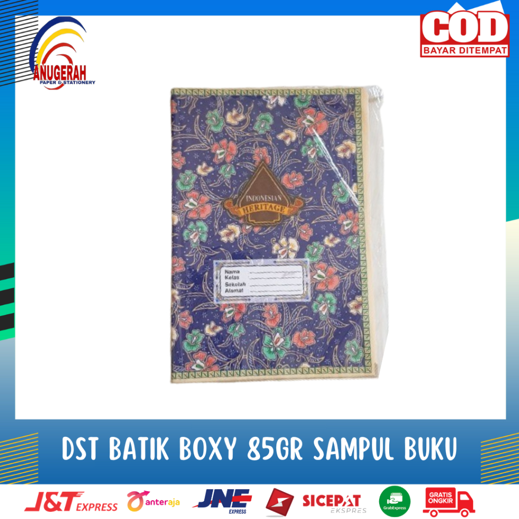 

SAMPUL BUKU BATIK BOXY 85GR DST (PAK)