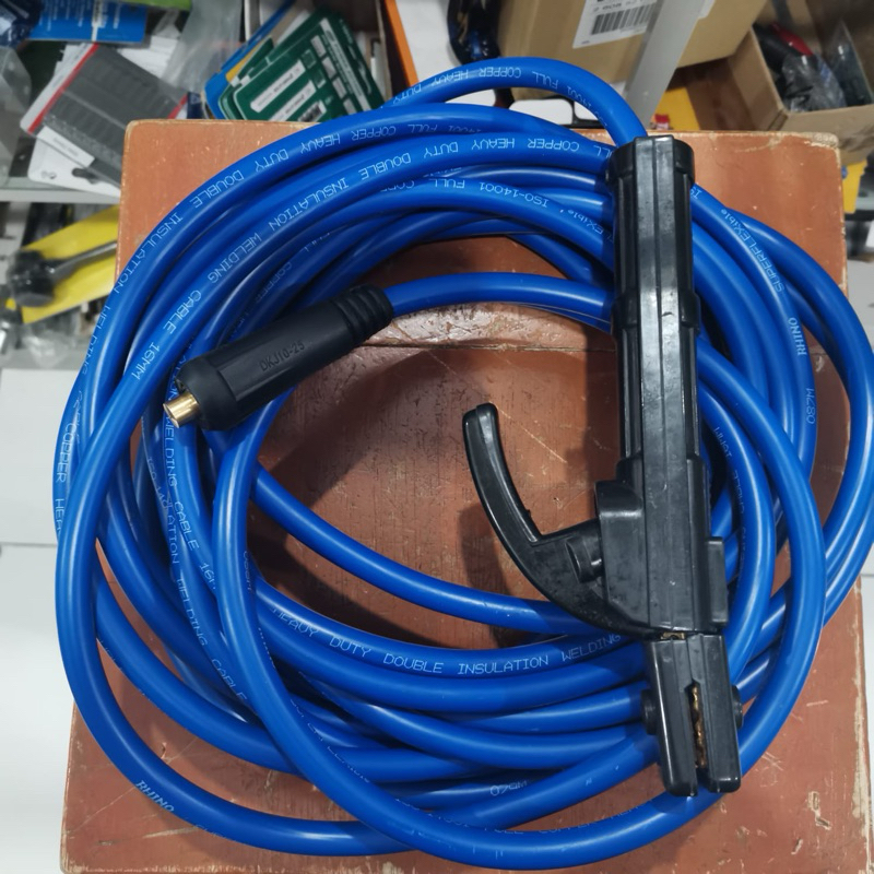 Kabel las set 15 meter 16 mm  FULL TEMBAGA kabel las listrik stang
