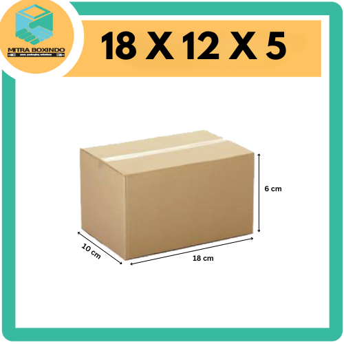 

KARDUS 18X12X5 BARU POLOS LUAR DALAM