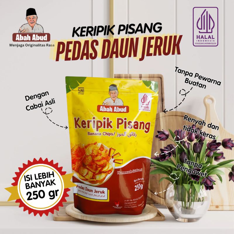 

KERIPIK KRIPIK PISANG PEDAS DAUN JERUK | KERIPIK KEMASAN | KERIPIK PISANG LEMBUT ENAK GURIH RENYAH KEMASAN JUMBO ISI 250 GRAM KERIPIK PISANG MURAH