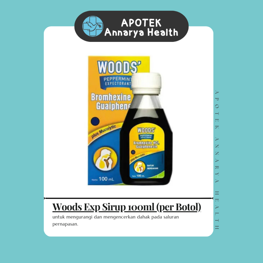 

Woods Exp Sirup 100ml (per Botol)