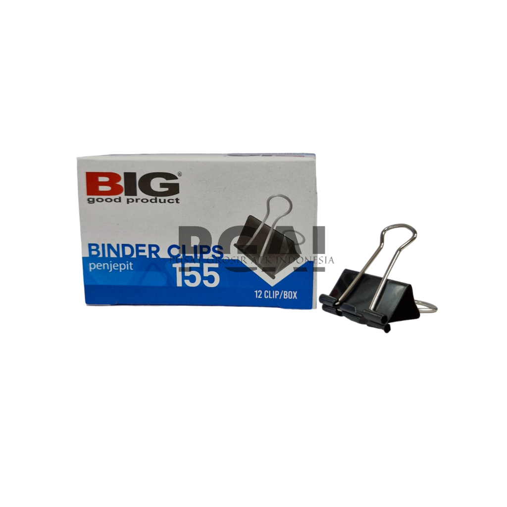 

BINDER CLIPS BIG PENJEPIT KERTAS NO 155 PACK ISI 12 PCS STATIONERY PUSAT GROSIR ATK