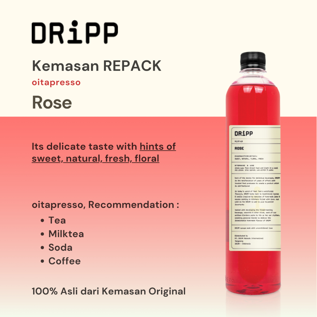 

REPACK - Dripp Rose Syrup [100] g