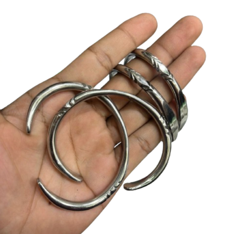 RCR Gelang Monel Baja Pria Model C Motif Ukiran Etnik Papua Keren Tahan Karat tidak Mudah Luntur - G