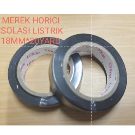 ISOLASI LISTRIK HITAM TAHAN PANAS HOKI TAPE ELEKTRIK DOUBLE TAPE / ISOLASI INSTALASI LISTRIK HITAM