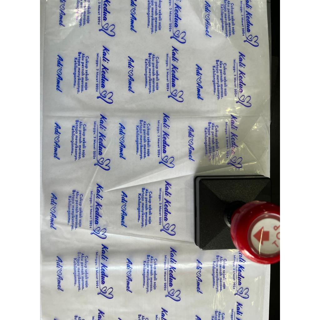 

HJK Stempel Plastik / Sterofoam / Cup + Free Tinta