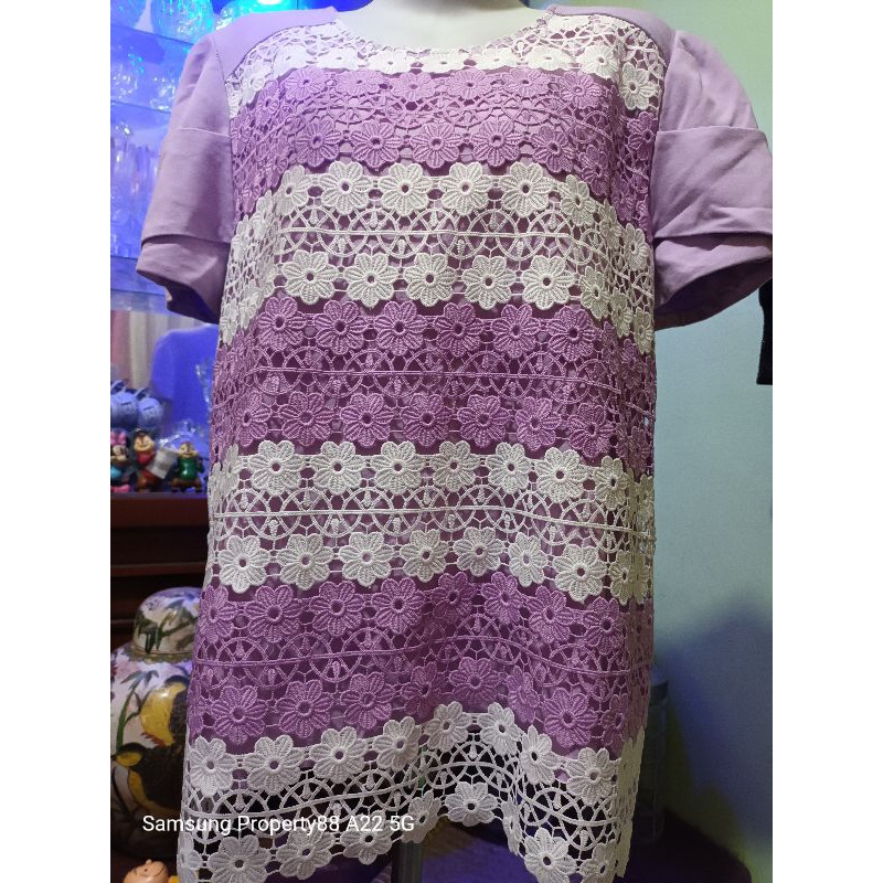 Blouse FuLL Cut BALL Purple