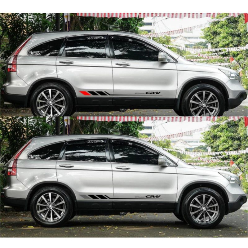 cutting sticker mobil Honda CRV aksesoris mobil Honda CRV