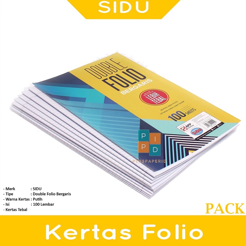 

Sekarang Bermanfaat SIDU kertas double folio bergaris 1 lembar Pack