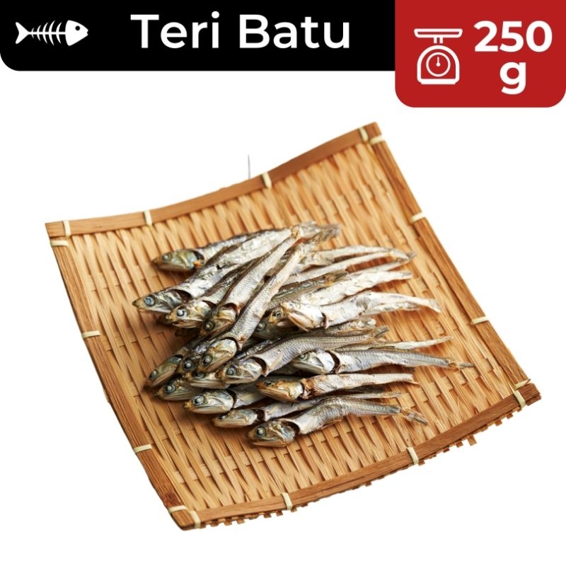 

250g Teri Batu SUPER / Bilis / Ikan Asin Teri Hitam / Ikan Asin Murah / Ikan Asin Enak