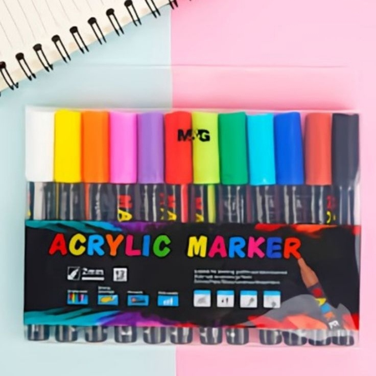 

Promo Hemat MG Acrylic Marker Set 12 Warna