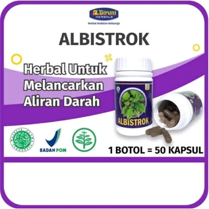 Albistroke Obat Stroke Obat Herbal Stroke Obat Struk 50 kapsul