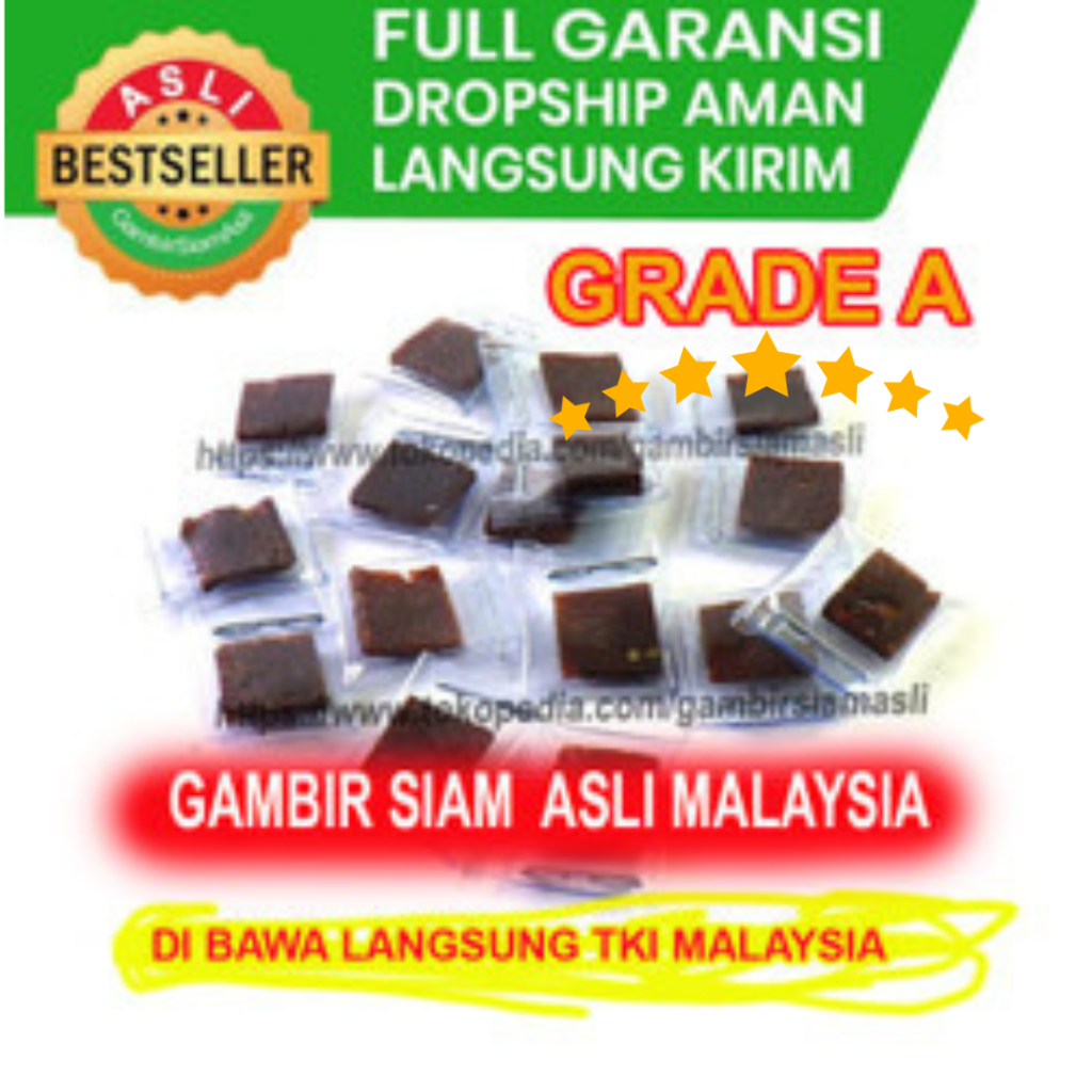 Obat Oles Pria Tahan Lama Gambir Serawak Original Malaysia Padat Besar