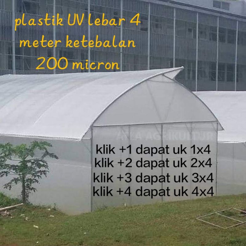 plastik Uv lebar 4 meter 200 micron