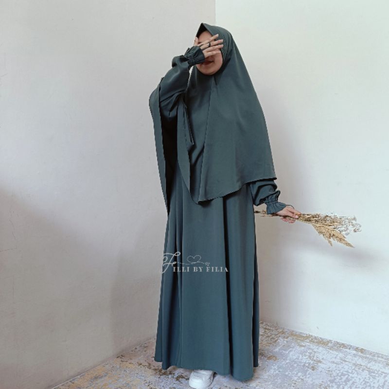 Hawna Series bahan new forzaleta | Xanadu | gamis syar'i dan simple | gamis polos | gamis premium