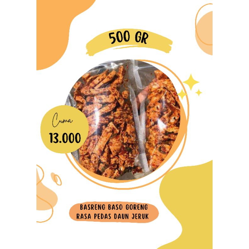 

BASRENG BASO PEDAS DAUN JERUK VIRAL 500 GR
