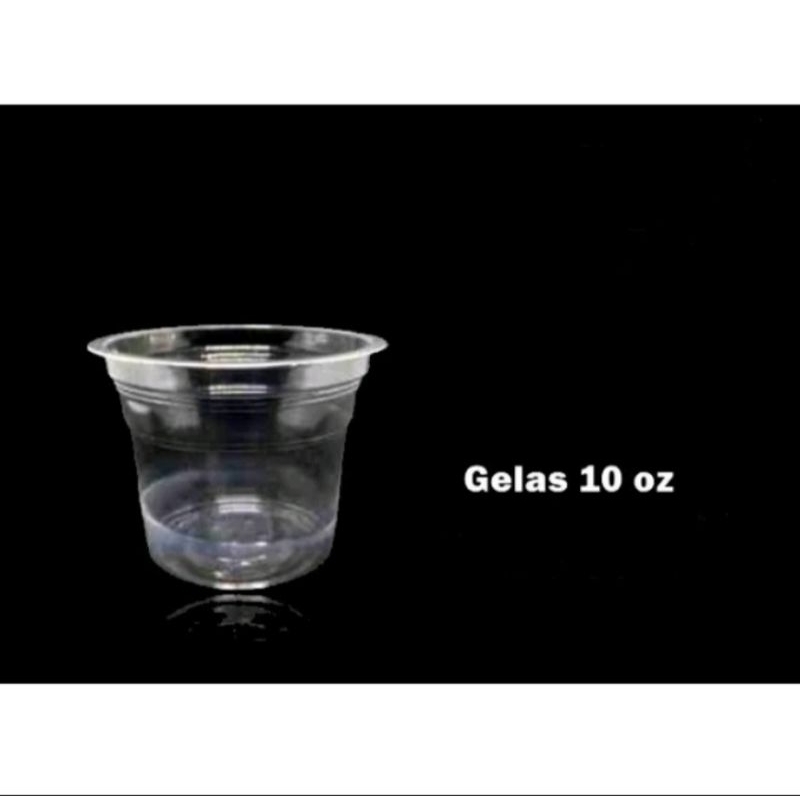 GELAS PLASTIK TIP TOP 10oz | GELAS PLASTIK TEBAL