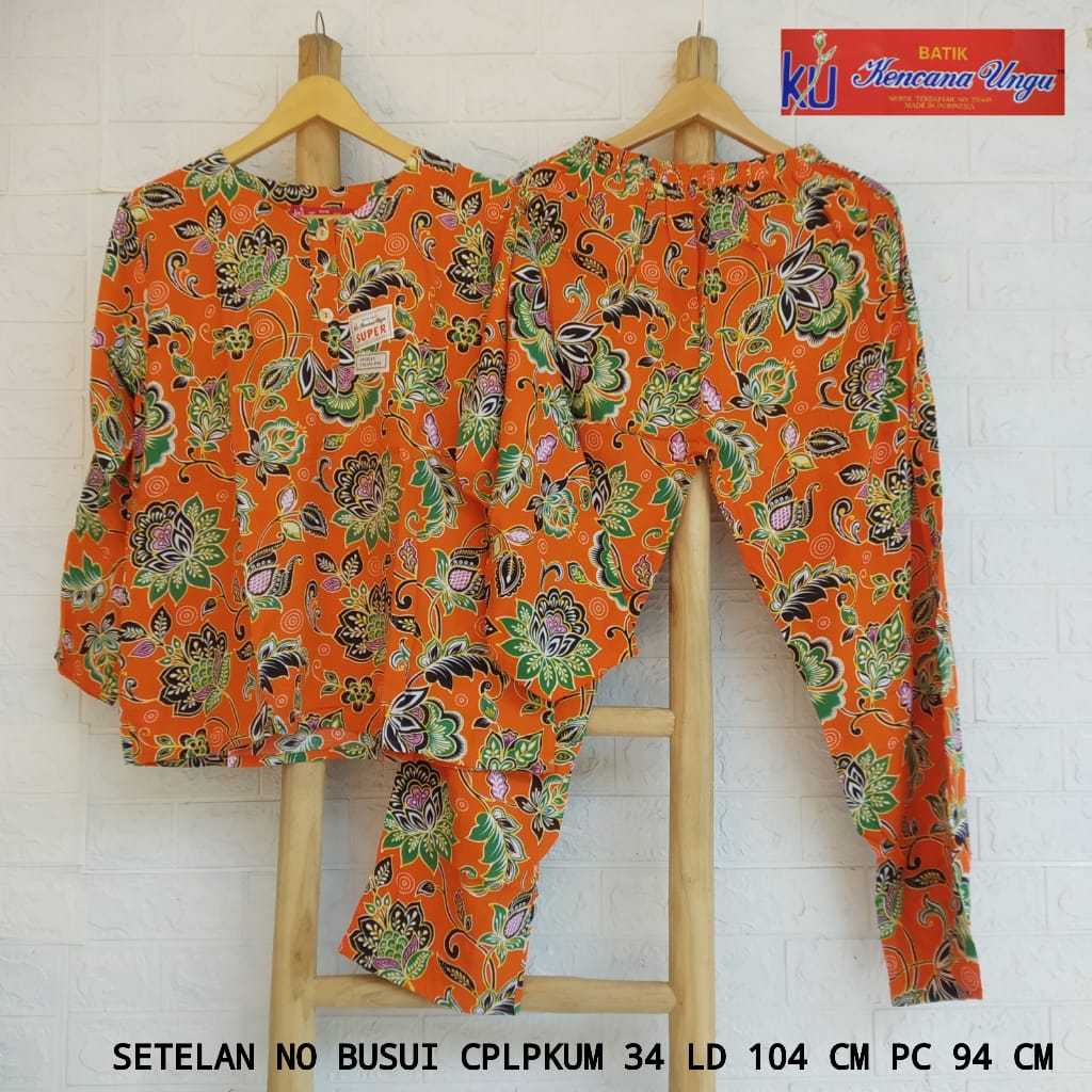 KENCANA UNGU Setelan Rayon Lengan Panjang Celana Panjang (CPLPKUM)
