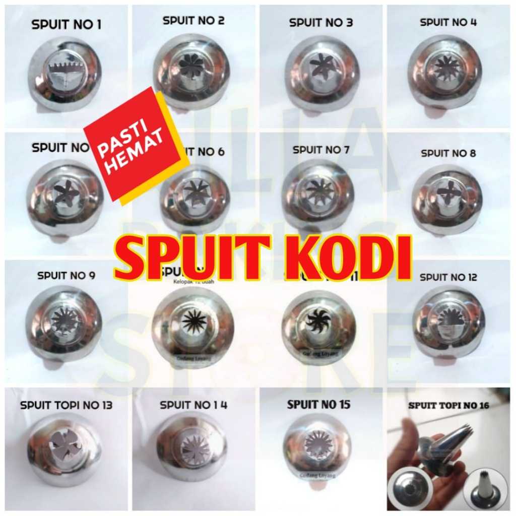 Isi 20pc Spuit Topi Kue Semprit Kodi Spuit Kue Churros Spuit Kue Eclairs Kue Kering Semprit Harga Ko