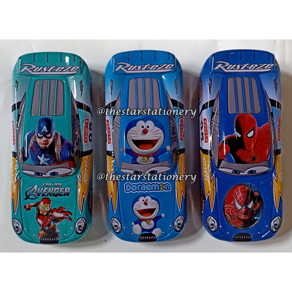 

(1 Biji) Kotak Pensil Kaleng Mobil AD-063 2 Susun / Tempat Pensil Kaleng 20.5*5.5*8.5 Cm