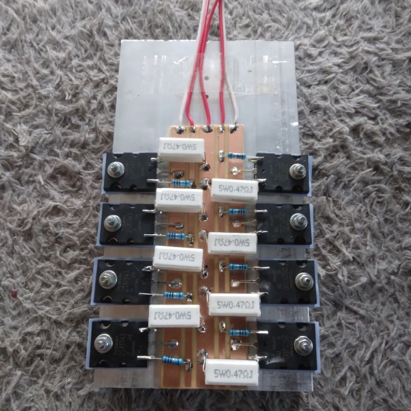 pendingin plus final 4 set transistor TOSHIBA tanpa driver