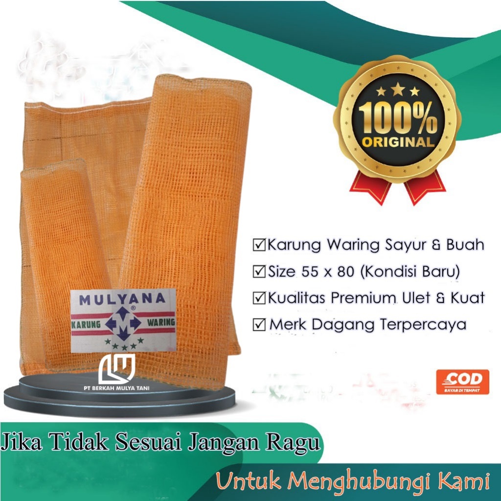 1 Pcs Karung Jaring Waring Untuk Sayuran Dan Buah Ukuran 55x80 Kondisi Baru
