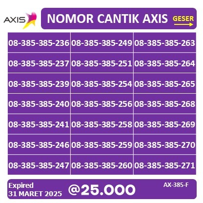 NOMOR CANTIK AXIS 11 DIGIT