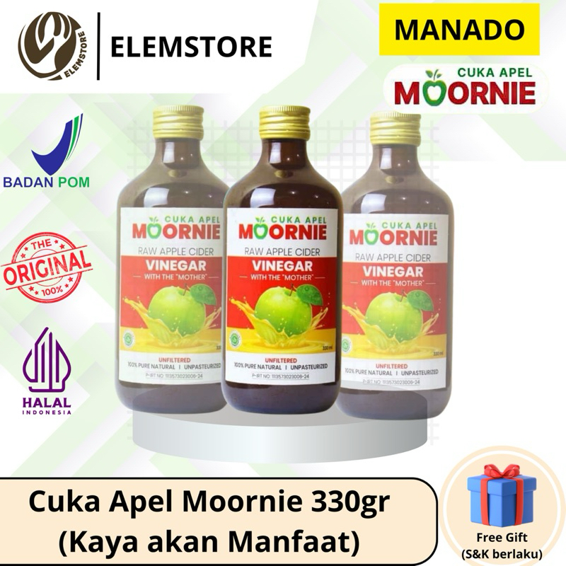 

Manado - Cuka Apel Moornie Vinegar Cider 330gr