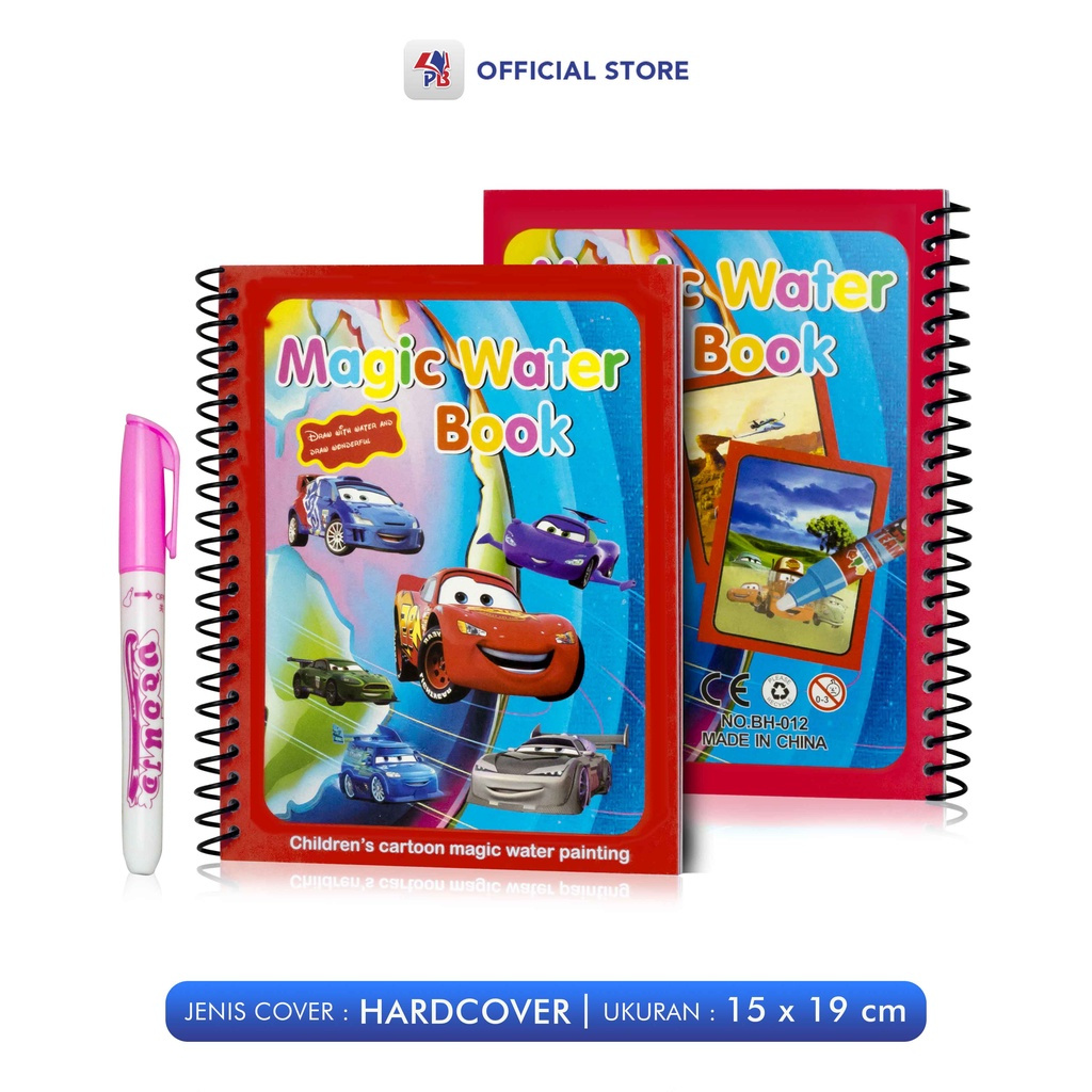 

magic book water buku mewarnai anak