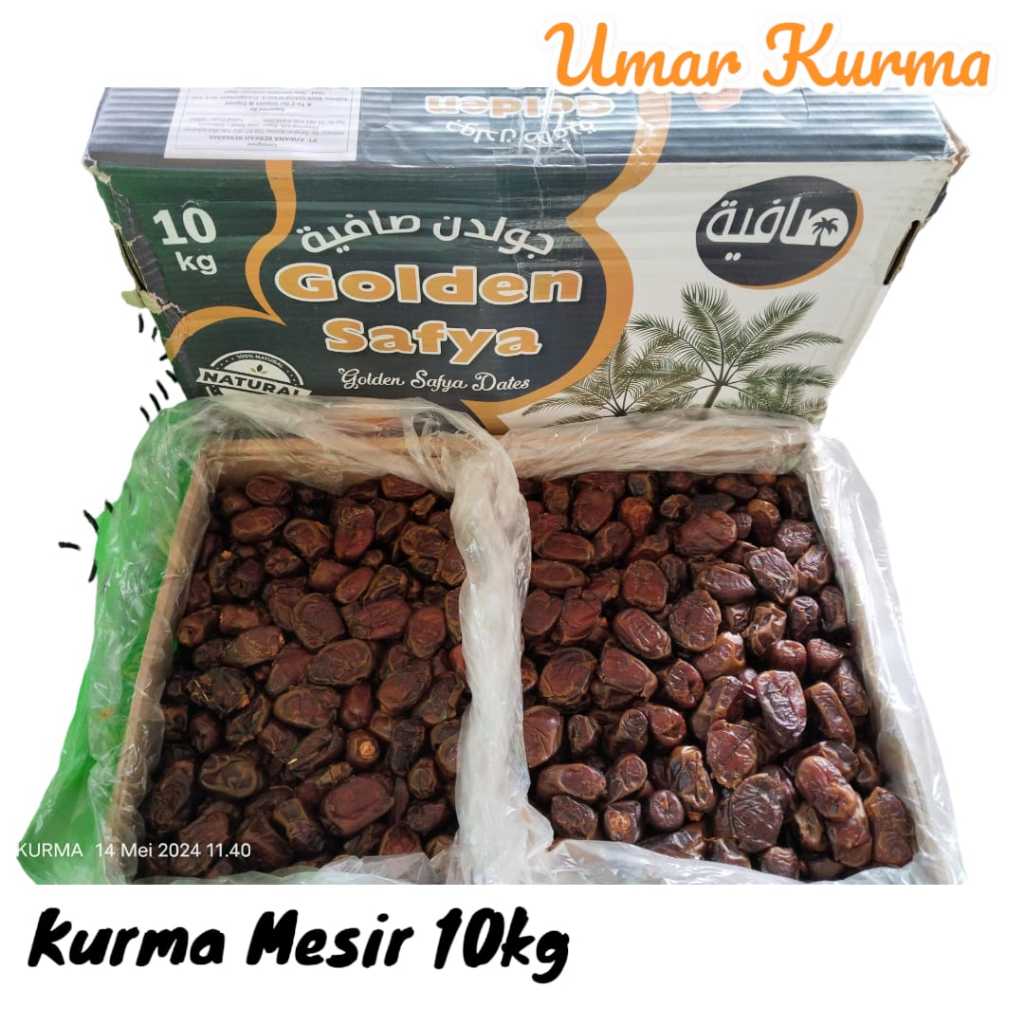

Kurma Mesir Golden Safya berat 10kg
