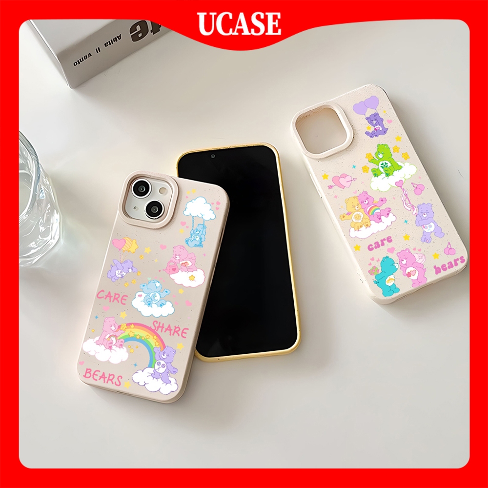Case Beruang Peduli iPhone 7 8 6 6S Plus 11 13 12 Case 14 15 Pro MAX XR XS MAX 7Plus 8Plus SE 2024 i