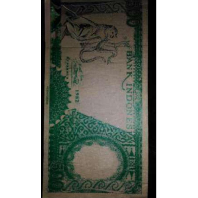 UANG 500 RUPIAH TAHUN 1982 MONYET MATA MERAH SANGAT LANGKA NEGO