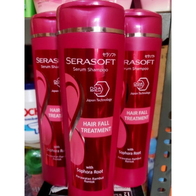 SERASOFT serum shampoo 340ml perawatan rambut rontok
