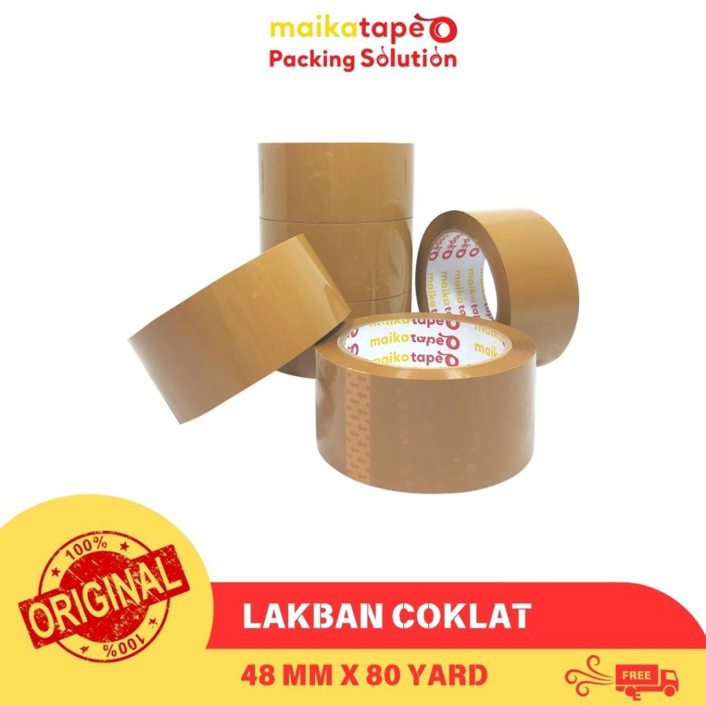 

OPP TAPE / LAKBAN COKLAT MAIKATAPE 48MM x 80 YARD (1 ROLL)